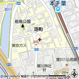 千葉県千葉市中央区港町24-26周辺の地図