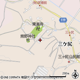 千葉県東金市三ケ尻78周辺の地図