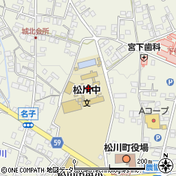 松川町立松川中学校周辺の地図