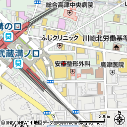 ノジママルイファミリー溝口店周辺の地図