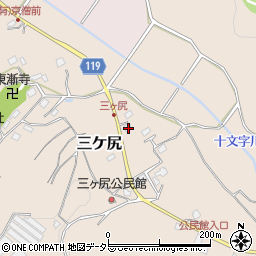 千葉県東金市三ケ尻105周辺の地図