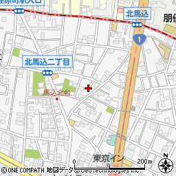 東京都大田区北馬込2丁目37周辺の地図