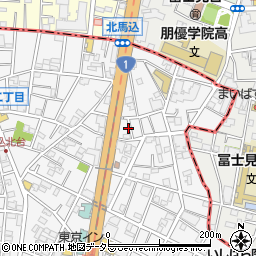 東京都大田区東馬込1丁目8周辺の地図