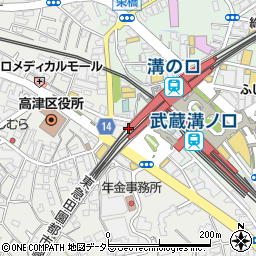 クリエイトＳＤ溝の口駅前店周辺の地図
