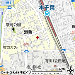 千葉県千葉市中央区港町18-7周辺の地図