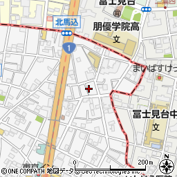 東京都大田区東馬込1丁目9周辺の地図