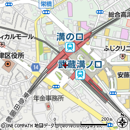 青山フラワーマーケット　溝ノ口店周辺の地図