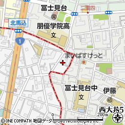 東京都大田区東馬込1丁目3周辺の地図