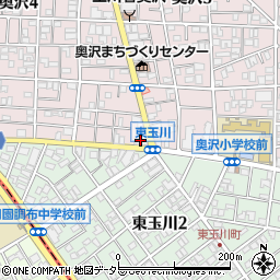 セブンイレブン世田谷奥沢自由通り店周辺の地図