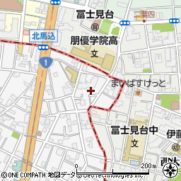 東京都大田区東馬込1丁目4周辺の地図