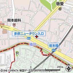 ローソンＬＴＦ町田多摩境店周辺の地図