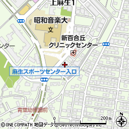 神奈川県川崎市麻生区上麻生1丁目10周辺の地図