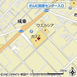 フードマーケットカスミ成東店周辺の地図