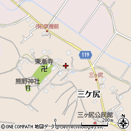 千葉県東金市三ケ尻283周辺の地図