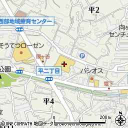 横浜銀行テックランド向ヶ丘店 ＡＴＭ周辺の地図