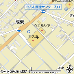 ＷｏｎｄｅｒＧＯＯ成東店周辺の地図