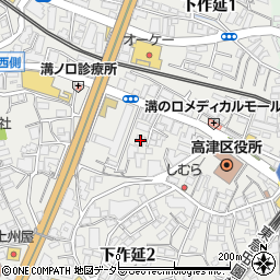 有限会社溝ノ口製麺渡辺商店周辺の地図
