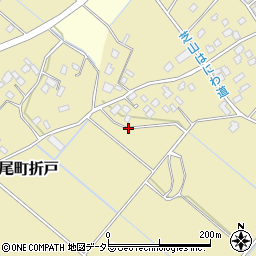 千葉県山武市松尾町折戸周辺の地図