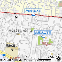 テザック馬込寮周辺の地図