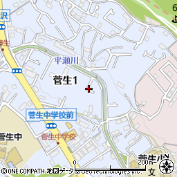 〒216-0015 神奈川県川崎市宮前区菅生の地図