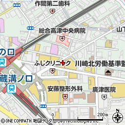 日高屋 溝の口Qiz店周辺の地図