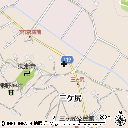 千葉県東金市三ケ尻290周辺の地図