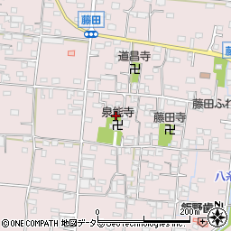 山梨県南アルプス市藤田396-1周辺の地図