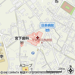 下伊那赤十字病院周辺の地図