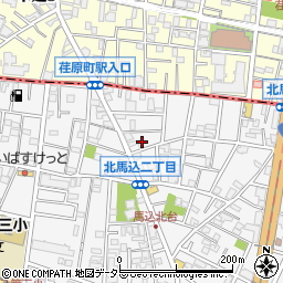 東京都大田区北馬込2丁目48周辺の地図