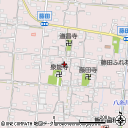 山梨県南アルプス市藤田395-8周辺の地図