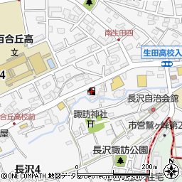 ＥＮＥＯＳ　Ｄｒ．Ｄｒｉｖｅセルフ生田長沢店周辺の地図