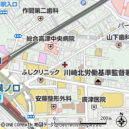壱角家溝の口駅前店周辺の地図