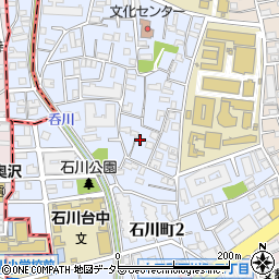 東京都大田区石川町1丁目7周辺の地図
