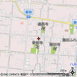 山梨県南アルプス市藤田395-6周辺の地図