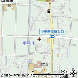 釜寅　山梨中央市店周辺の地図