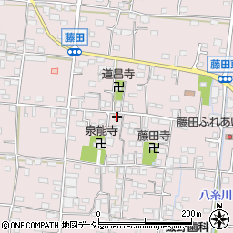 山梨県南アルプス市藤田394周辺の地図