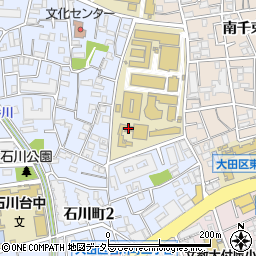 東京都大田区石川町1丁目1周辺の地図