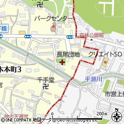 長尾元泉公園周辺の地図