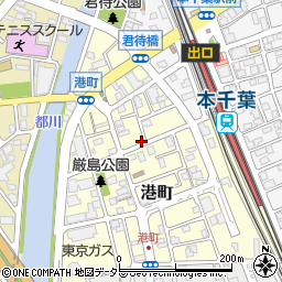 千葉県千葉市中央区港町8-8周辺の地図