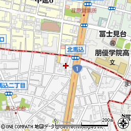 東京都大田区北馬込2丁目54周辺の地図