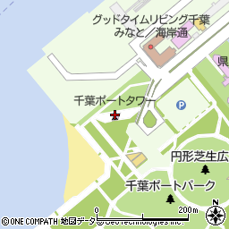 千葉ポートタワー周辺の地図