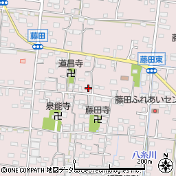 山梨県南アルプス市藤田354-1周辺の地図