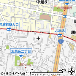 東京都大田区北馬込2丁目52周辺の地図