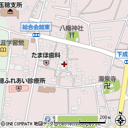 山梨県中央市成島周辺の地図