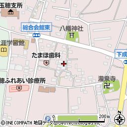 山梨県中央市成島周辺の地図