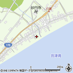 京都府宮津市日置581-2周辺の地図