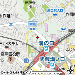 株式会社神奈川住宅サービス　溝口店周辺の地図