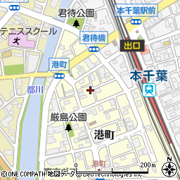 千葉県千葉市中央区港町8-5周辺の地図