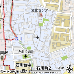 東京都大田区石川町周辺の地図
