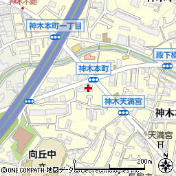 シュウエール神木本町周辺の地図